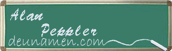 Alan Peppler Visitenkarte